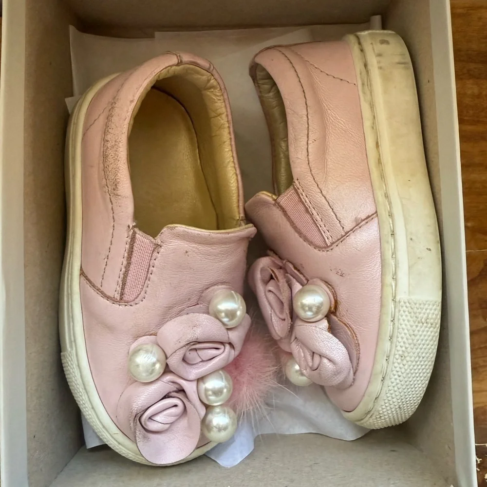 Tina Mur Toddler shoes size 5 pink fancy sneaker’s